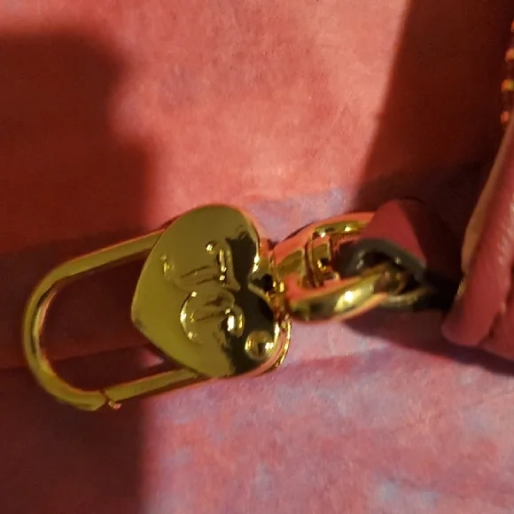 Juicy Couture Burgundy Coin Purse with Dividers For Cards Or Cash Gold Accents - Picture 6 of 8